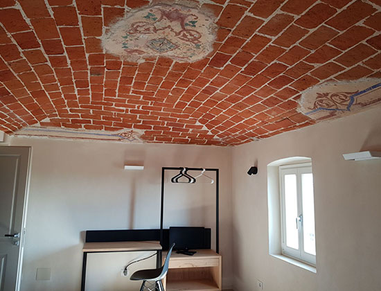 barbesino affresco stanza liedholm villa boemia